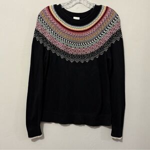 a new day Multicolor Patterned Crew Neck Sweater Sz. M